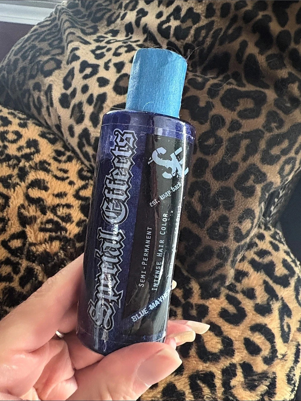 Special Effects Blue Mayhem Semi-Permanent Hair Color Blue